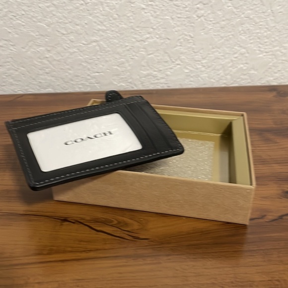 Coach Novelty Plaid Print Mini Skinny ID Case - Picture 3 of 5